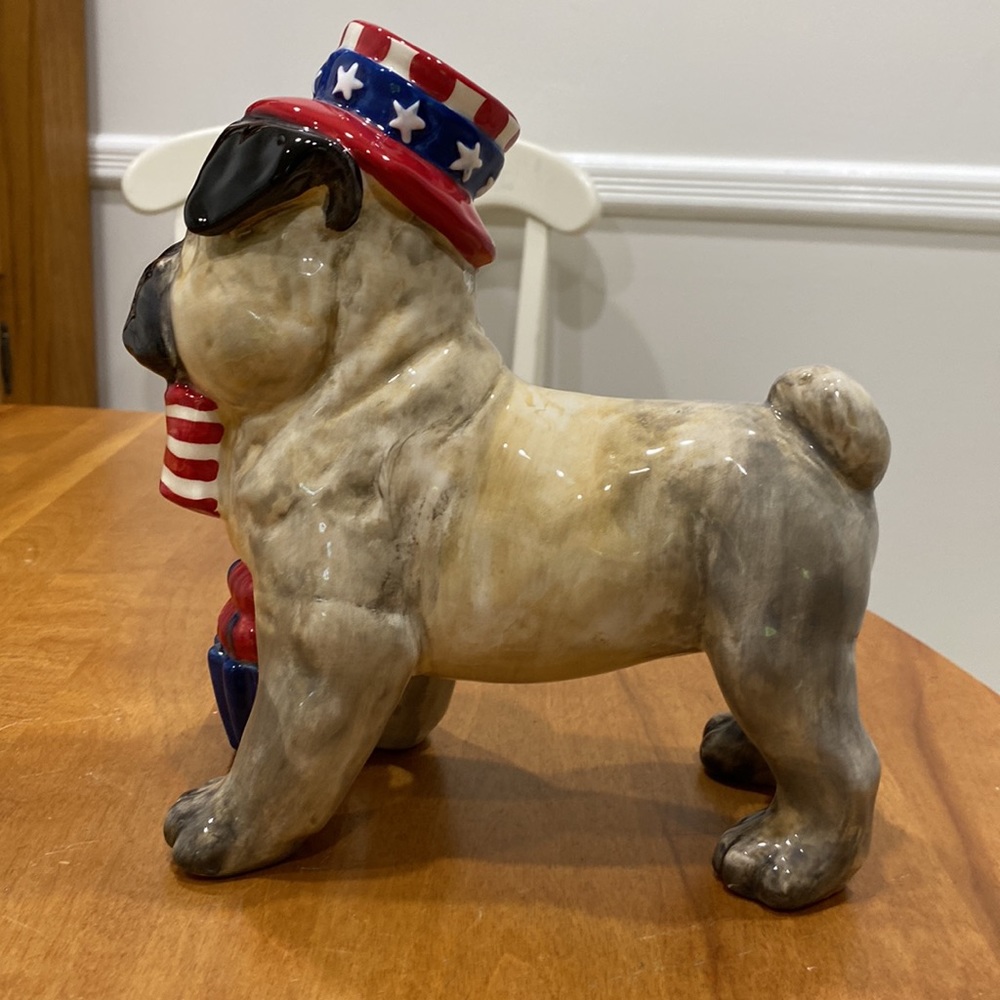NWOT. Blue Sky, 4th of July bulldog figurine. - Picture 5 of 8